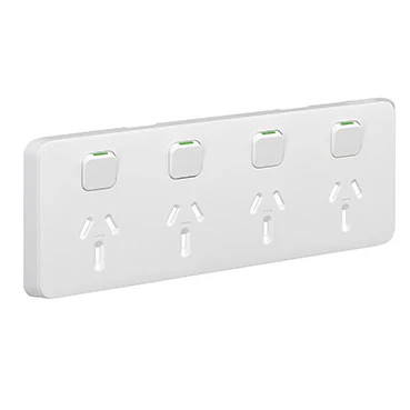 Clipsal Iconic Quad Powerpoint Cover Plate Only, Available in 5 Colours - Image 5