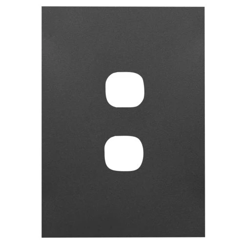 Hager Finesse 2 Gang Hybrid Cover Grid & Plate Only, Available in 3 Colours - Image 3