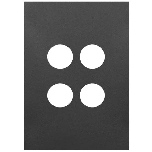 Hager Finesse 4 Gang Cover Plate Only, Available in 3 Colours - Image 3