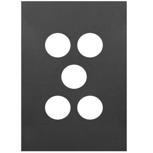 Hager Finesse 5 Gang Cover Plate Only, Available in 3 Colours - Image 3