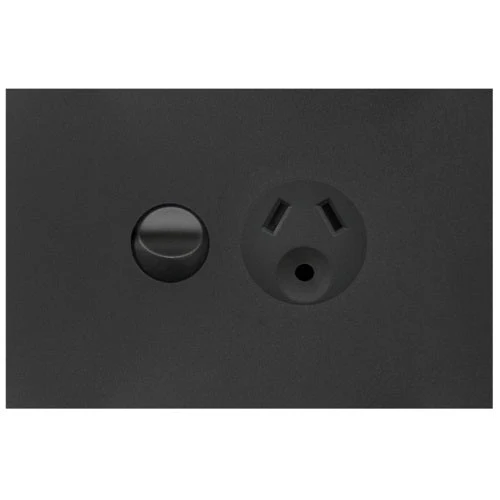 Hager Finesse Single Powerpoint 10a With Round Earth, Available in 3 Colours - Image 3