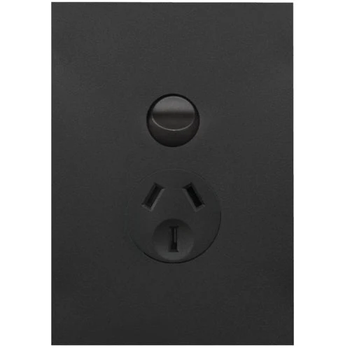 Hager Finesse Single Powerpoint Vertical 10a, Available in 3 Colours - Image 3