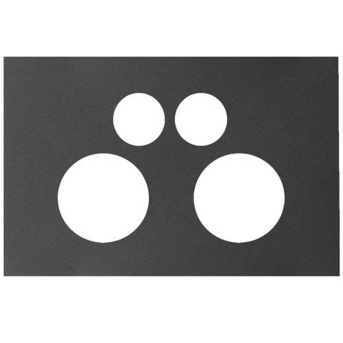 Hager Finesse Double Powerpoint Cover Plate Only, Available in 3 Colours - Image 3