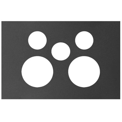 Hager Finesse Double Powerpoint With Extra Switch Cover Plate Only, Available in 3 Colours - Image 3